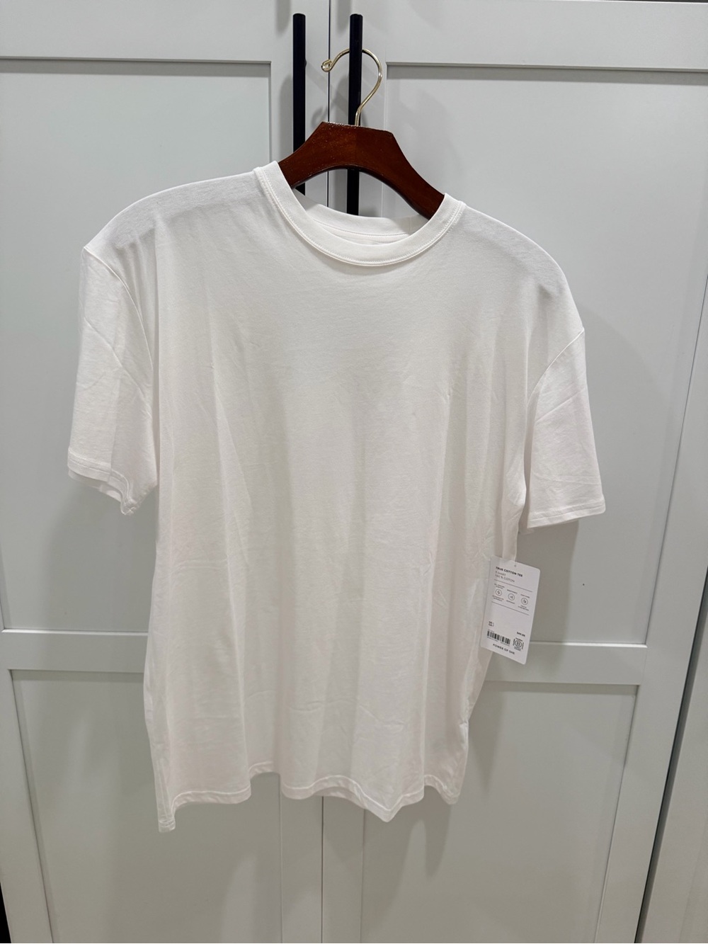 NWT Athleta True Cotton Oversized Tee White S 100% Cotton